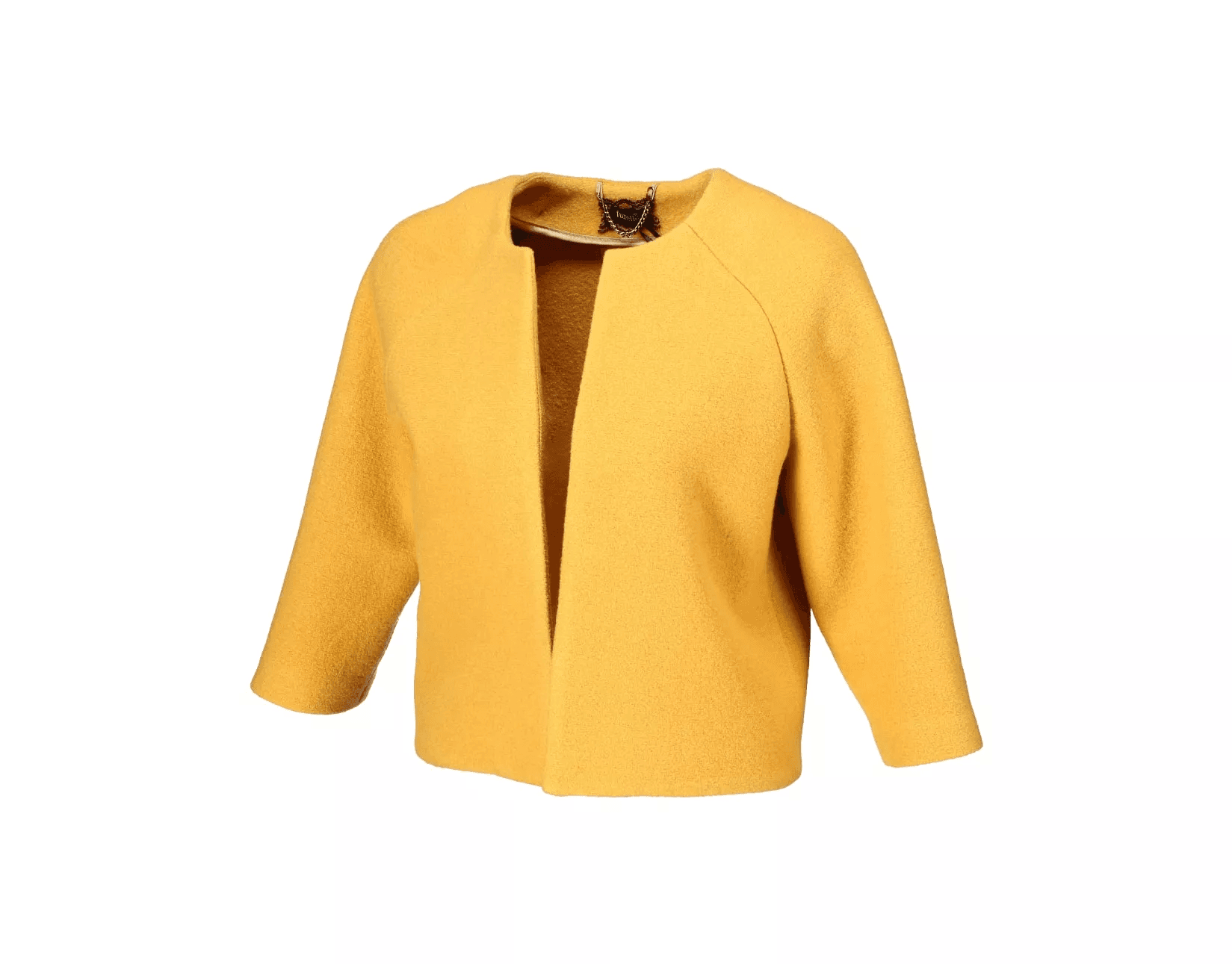Jaqueta feminina amarela